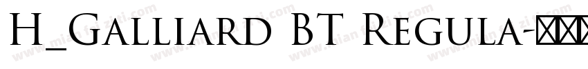 H_Galliard BT Regula字体转换